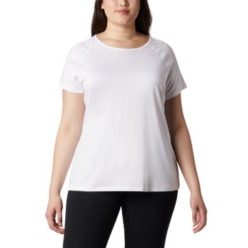 Columbia Ženske Majice - Peak To Point II Plus Size Bijele | UMSQ-32647